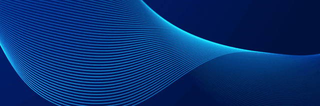 Blue wave pattern on dark background